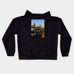 Over the Roofs of the Old City - Shanghai Kids Hoodie